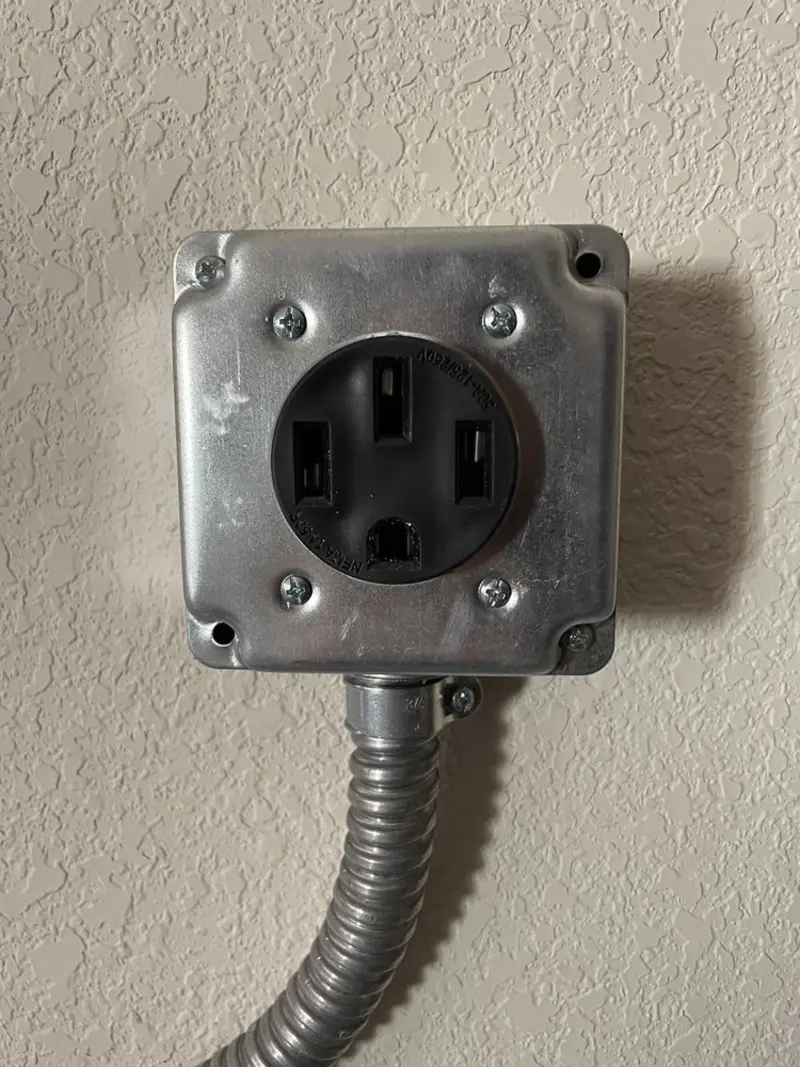 NEMA 14-50 outlet installed for Electrical Panel Upgrade in Vidalia